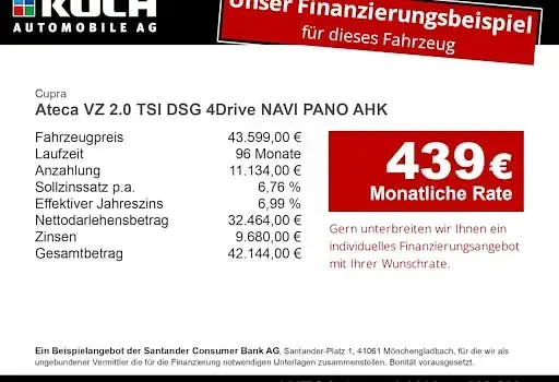 Gebraucht Cupra Ateca VZ 300 PS (220 kW) 2025 Grau SUV
