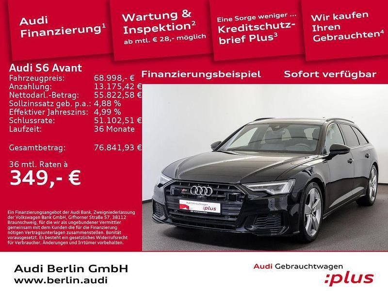 Mythosschwarz metallic Gebraucht 2023 Audi S6 Ambiente Kombi | 68.998 € (Teuer) - Bild 1/3