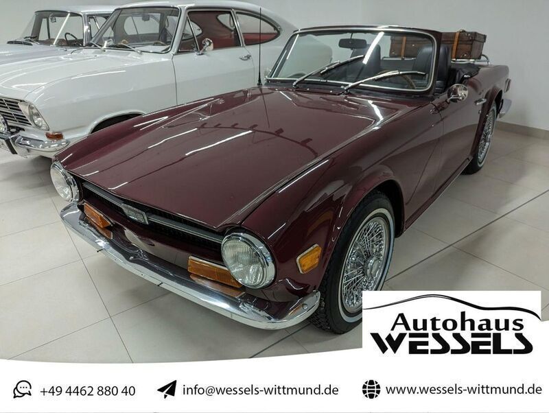 Rot Gebraucht 1969 Triumph TR6 Cabrio | 23.950 € - Bild 1/4