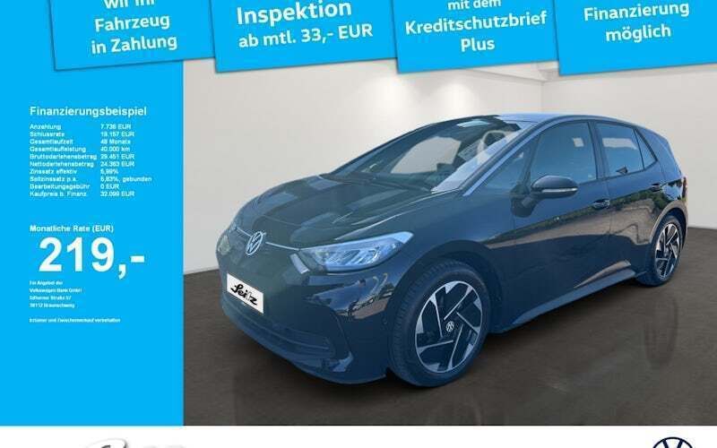 Schwarz Gebraucht 2024 VW ID.3 Pro Kleinwagen | 32.099 € (Etwas zu teuer) - Bild 1/4