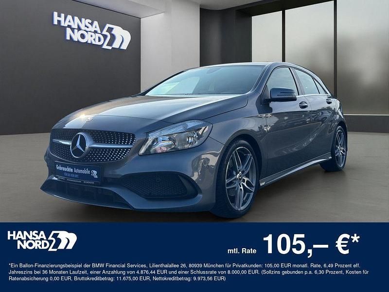 Grau Gebraucht 2017 Mercedes A180 AMG line Limousine | 14.850 € (Etwas zu teuer) - Bild 1/4
