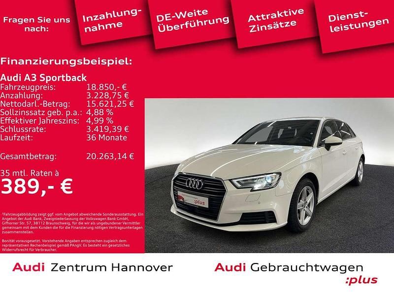 Ibisweiß Gebraucht 2019 Audi A3 Design Limousine | 18.850 € (Fairer Preis) - Bild 1/4