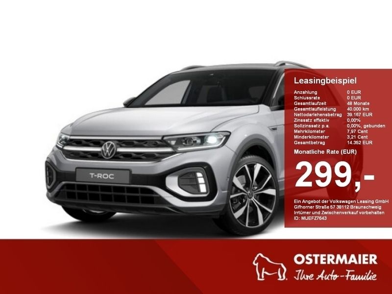 Schwarz Neu 2025 VW T-Roc R-line SUV | 43.280 € (Etwas zu teuer) - Bild 1/4