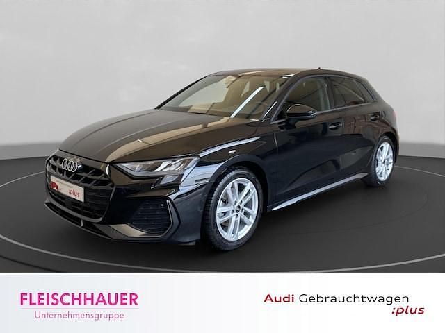 Mythosschwarz metallic Gebraucht 2025 Audi A3 S-Line | 36.470 € (Guter Preis) - Bild 1/4