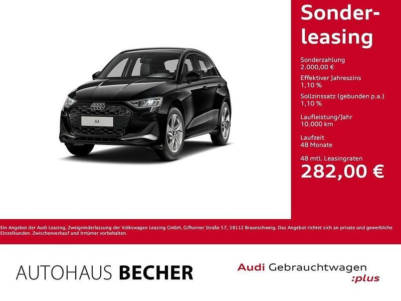 Gebraucht Audi A3 Advanced Plus 150 PS (110 kW) 2025 Schwarz Limousine