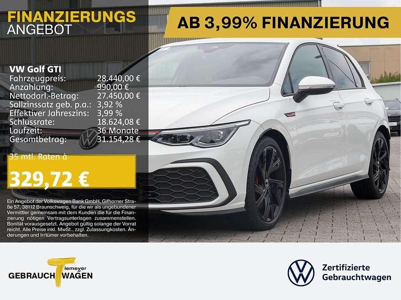 Weiß Gebraucht 2023 VW Golf VIII GTI Limousine | 28.440 € (Fairer Preis) - Bild 1/4