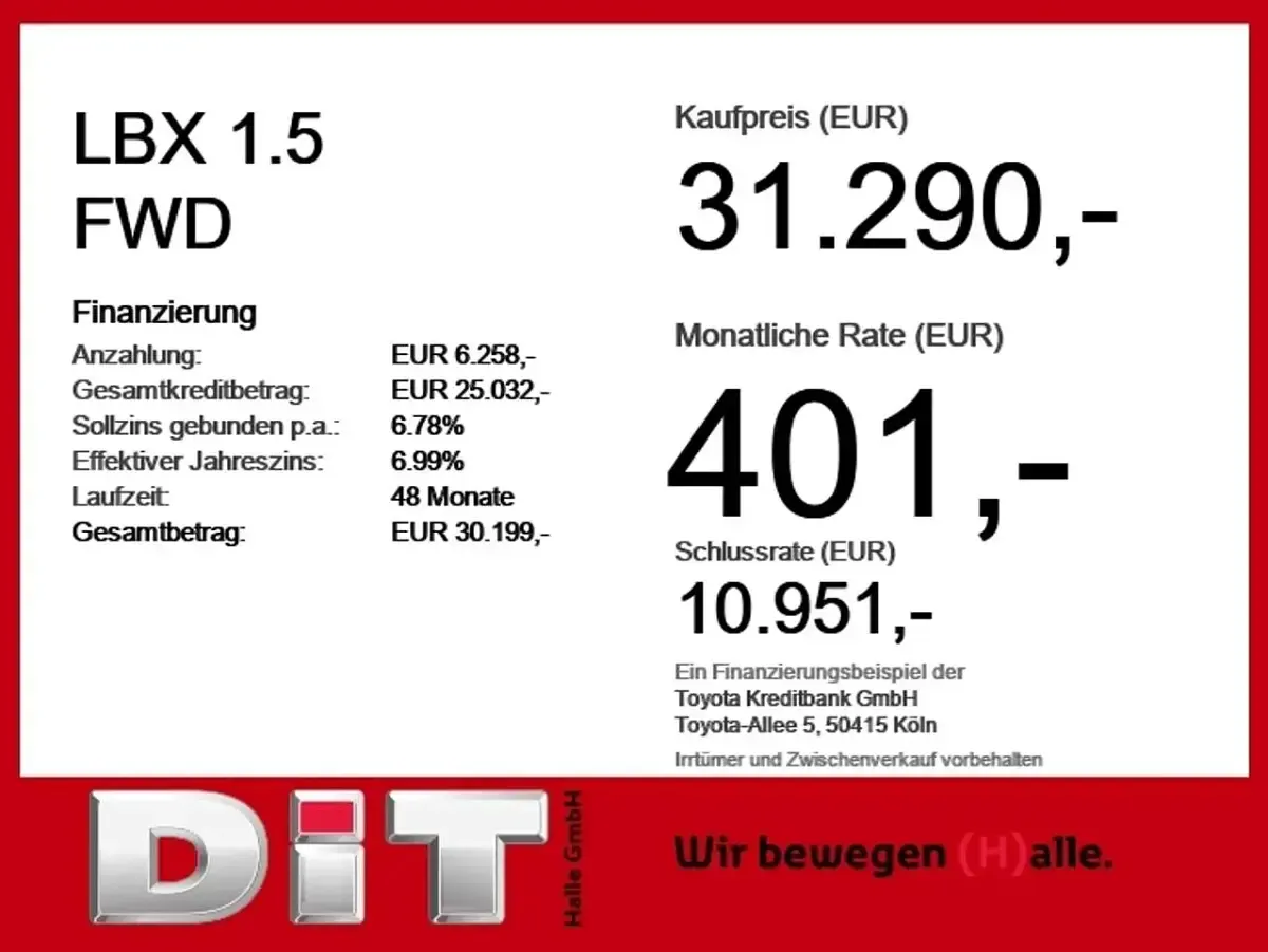 Neu Lexus LBX 136 PS (100 kW) 2026 Obsidiangrau SUV
