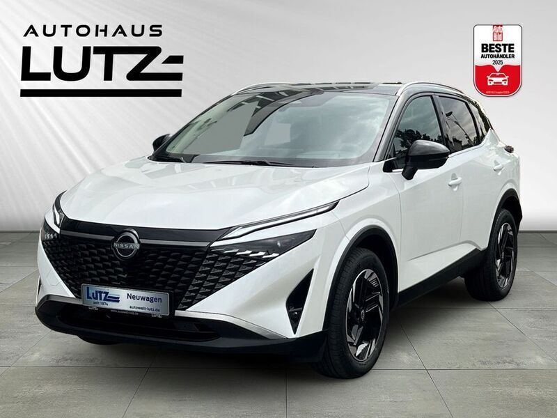 Pearl white perleffekt/dach bl Neu 2025 Nissan Qashqai 360º SUV | 36.990 € (Teuer) - Bild 1/4