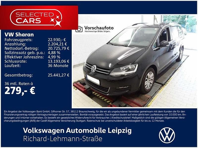 Schwarz Gebraucht 2020 VW Sharan Comfortline Van / Kleinbus | 22.930 € (Guter Preis) - Bild 1/3