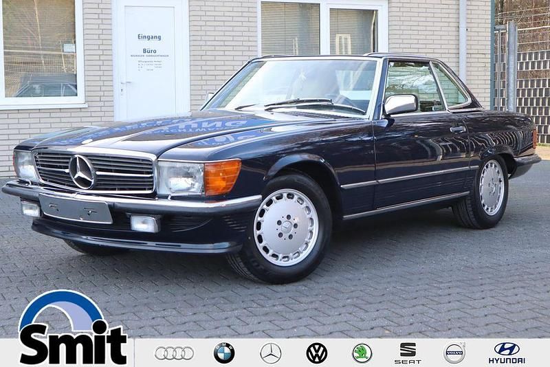 Blau Gebraucht 1986 Mercedes SL500 Cabrio | 54.900 € - Bild 1/4