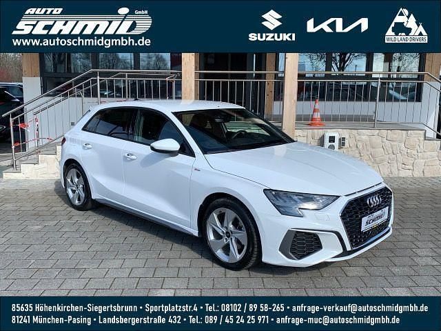Ibisweiß Gebraucht 2024 Audi A3 Sportback S-Line Kleinwagen | 24.460 € (Guter Preis) - Bild 1/3