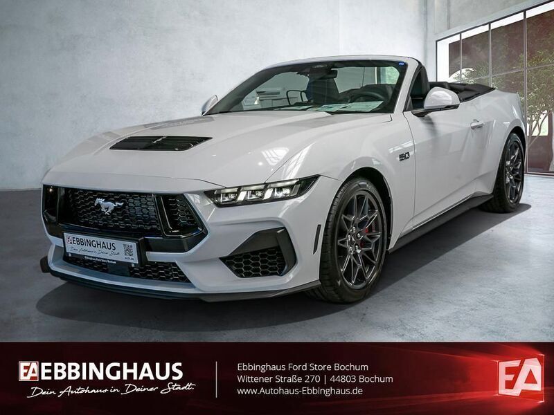 Weiß Neu 2025 Ford Mustang GT Convertible Cabrio | 61.899 € (Guter Preis) - Bild 1/4