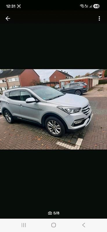 Silber Gebraucht 2018 Hyundai Santa Fe SUV | 18.200 € (Guter Preis) - Bild 1/4