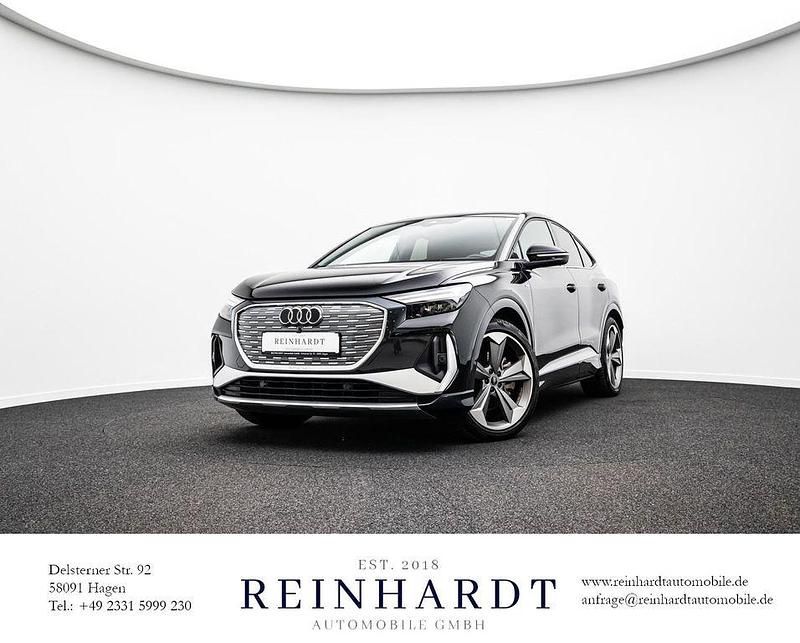 Mythosschwarz metallic Gebraucht 2023 Audi Q4 Sportback e-tron S-Line SUV | 34.575 € (Guter Preis) - Bild 1/3