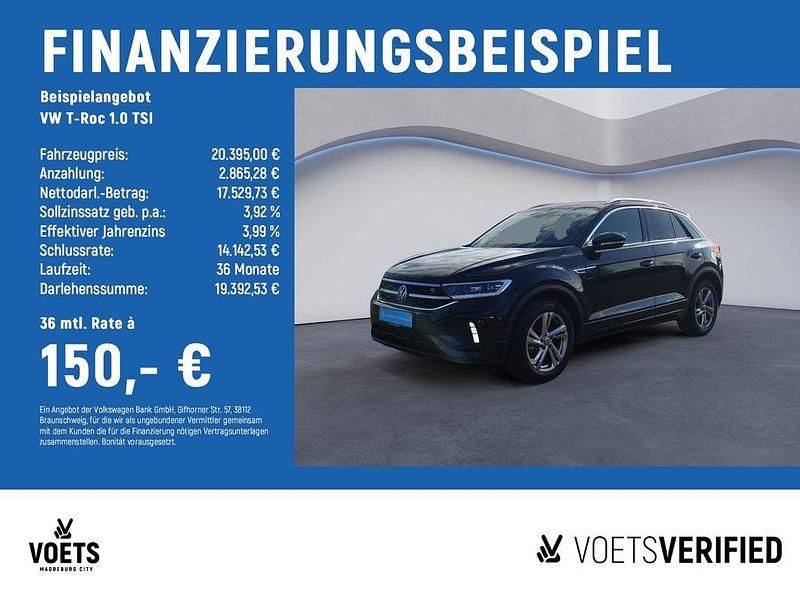 Gebraucht VW T-Roc R-line 110 PS (80 kW) 2023 Schwarz SUV