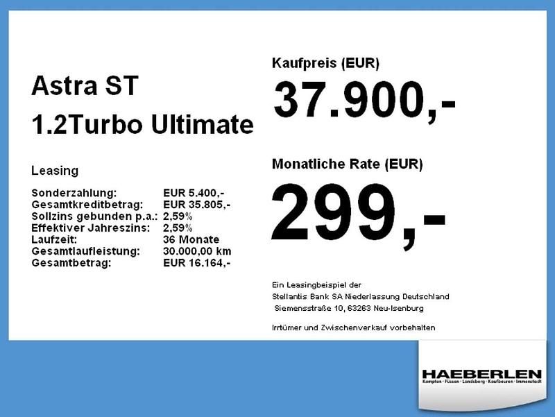 Gebraucht Opel Astra Ultimate 136 PS (100 kW) 2026 Grün Kombi