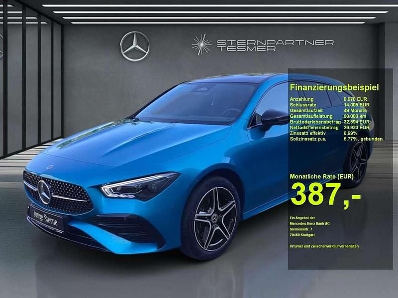 Blau Gebraucht 2024 Mercedes CLA250e Shooting Brake AMG Kombi | 34.370 € (Fairer Preis) - Bild 1/3
