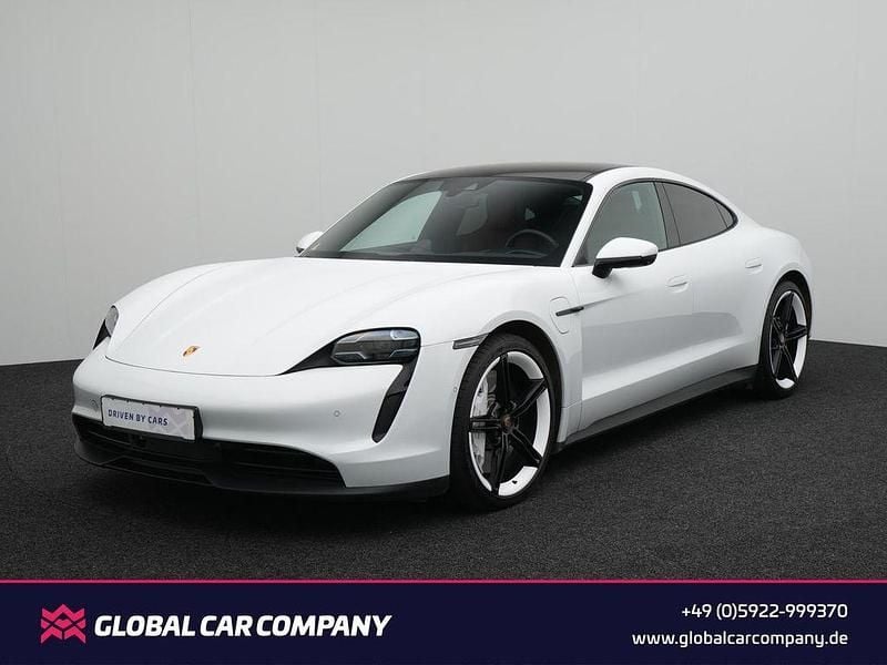 Carraraweißmetallic Gebraucht 2021 Porsche Taycan Limousine | 47.950 € - Bild 1/4