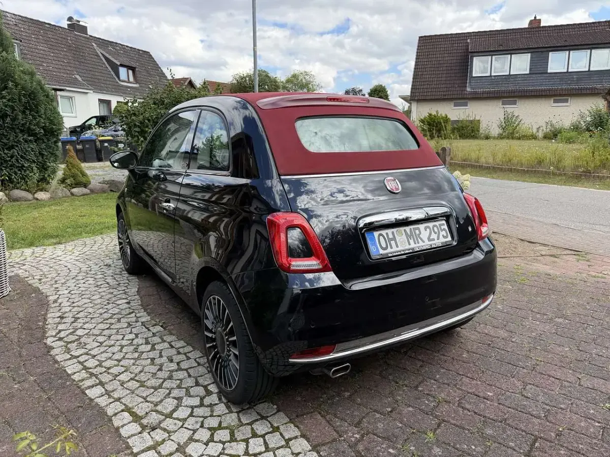 Gebraucht Fiat 500 Lounge 69 PS (50 kW) 2018 Schwarz Cabrio