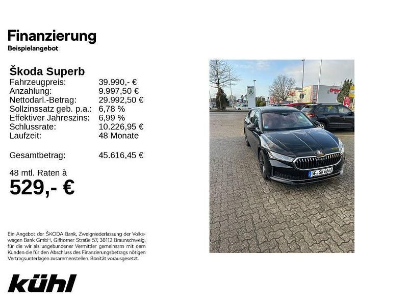 Schwarz Gebraucht 2024 Skoda Superb LAURIN & KLEMENT Kombi | 39.840 € (Guter Preis) - Bild 1/4