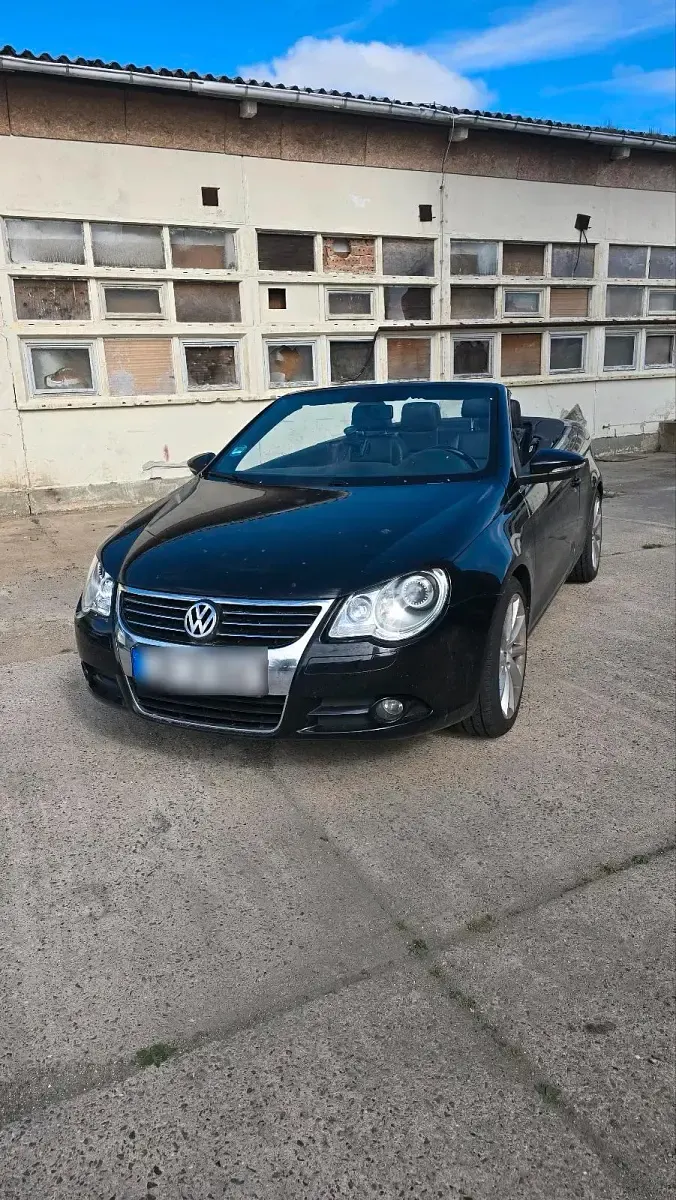 Brugt VW Eos 122 HK (89 kW) 2009 Sort Cabriolet