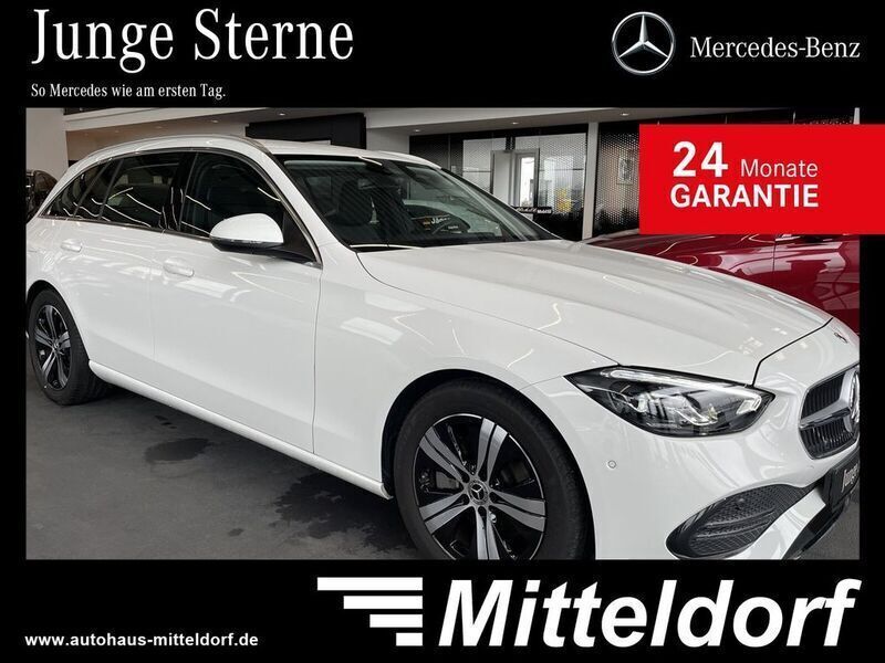 Polarweiß Gebraucht 2022 Mercedes C200 Avantgarde Kombi | 33.950 € (Fairer Preis) - Bild 1/4