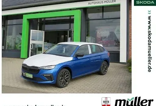 Neu Skoda Scala Tour 116 PS (85 kW) 2025 Blau (raceblau metallic) Kleinwagen