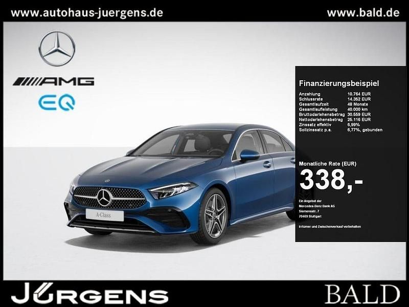 Spektralblau Gebraucht 2024 Mercedes A250 AMG Limousine | 35.880 € (Etwas zu teuer) - Bild 1/4