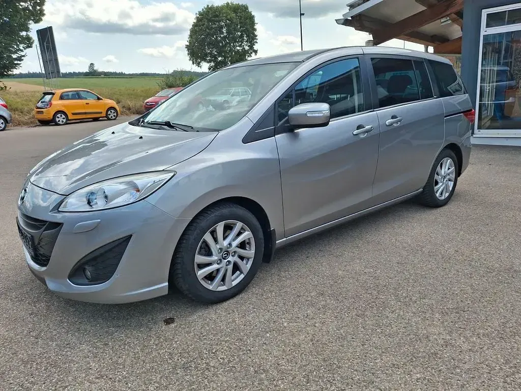 Gebraucht Mazda 5 Center-Line 150 PS (110 kW) 2013 Silber Van / Kleinbus