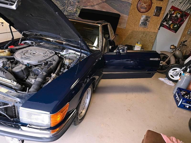 Blau Gebraucht 1987 Mercedes SL500 Cabrio | 55.000 € - Bild 1/4