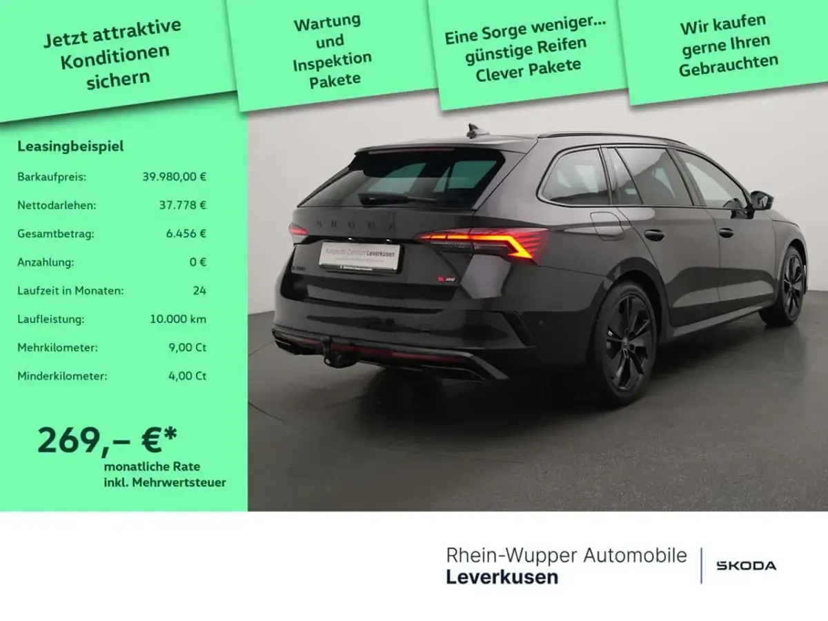 Neu Skoda Octavia RS 265 PS (194 kW) 2026 Blackmagic Kombi