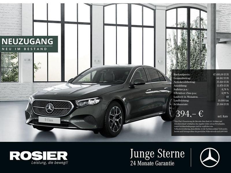 Grau / graphitgrau Gebraucht 2024 Mercedes E200 Advanced Limousine | 47.480 € (Fairer Preis) - Bild 1/3