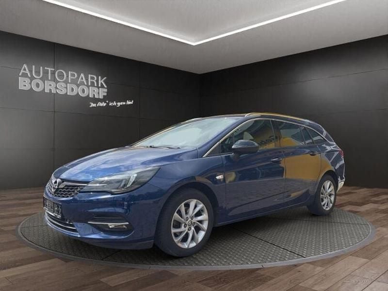 Blau Gebraucht 2022 Opel Astra Elegance Kombi | 16.970 € (Guter Preis) - Bild 1/4