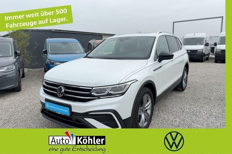 Oryxweiss perlmutteffekt Gebraucht 2024 VW Tiguan Allspace Move SUV | 39.820 € (Superpreis) - Bild 1/4