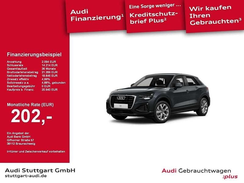 Grau Gebraucht 2023 Audi Q2 Comfort SUV | 20.940 € (Fairer Preis) - Bild 1/2