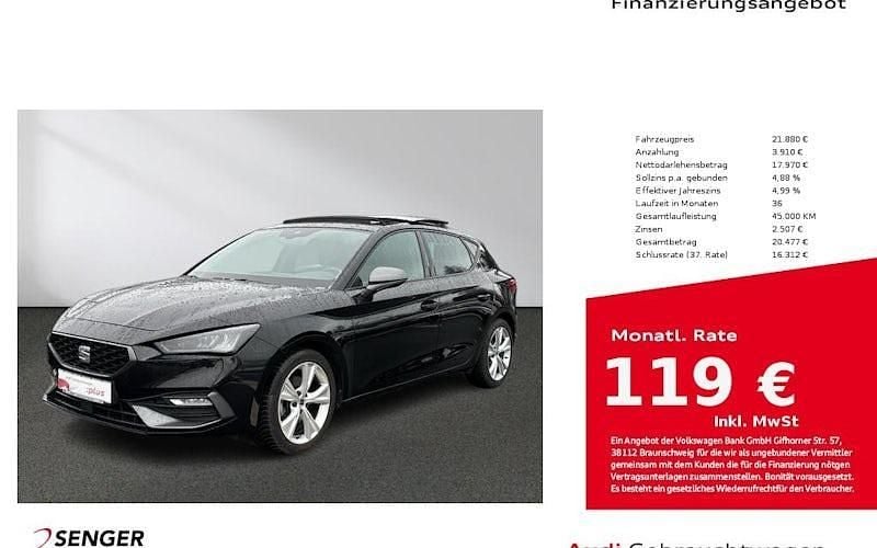 Schwarz Gebraucht 2022 Seat Leon FR Limousine | 21.880 € (Fairer Preis) - Bild 1/4