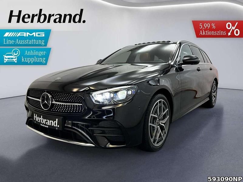 Metalliclack obsidianschwarz Gebraucht 2020 Mercedes E400 AMG Kombi | 39.980 € (Fairer Preis) - Bild 1/4