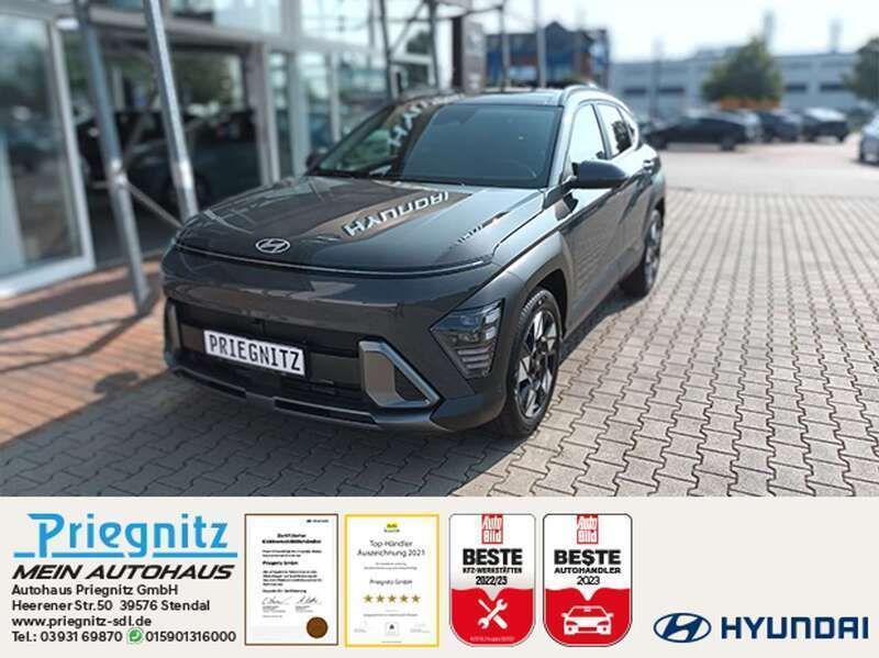 Ecotronic gray / abyss black Gebraucht 2023 Hyundai Kona Prime SUV | 29.890 € (Fairer Preis) - Bild 1/4
