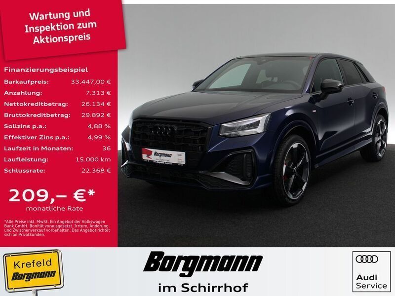Navarrablau metallic Gebraucht 2023 Audi Q2 S-Line SUV | 33.447 € (Etwas zu teuer) - Bild 1/4