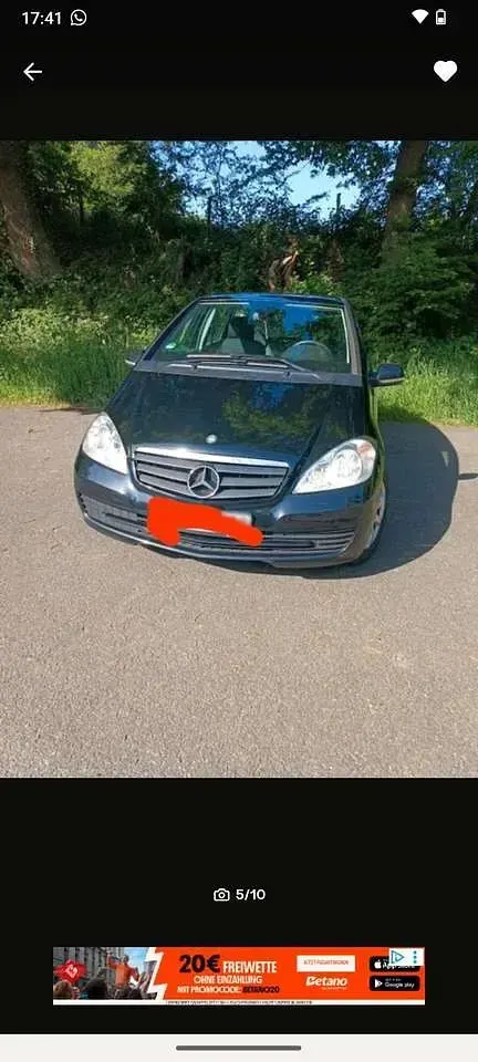 Gebraucht Mercedes A160 95 PS (69 kW) 2011 Schwarz Kleinwagen
