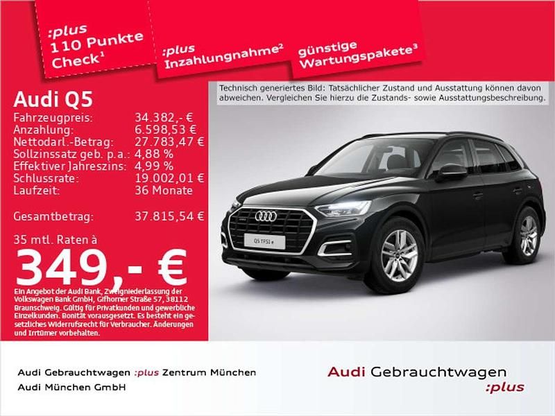 Brillantschwarz Gebraucht 2022 Audi Q5 Comfort SUV | 34.382 € (Guter Preis) - Bild 1/2