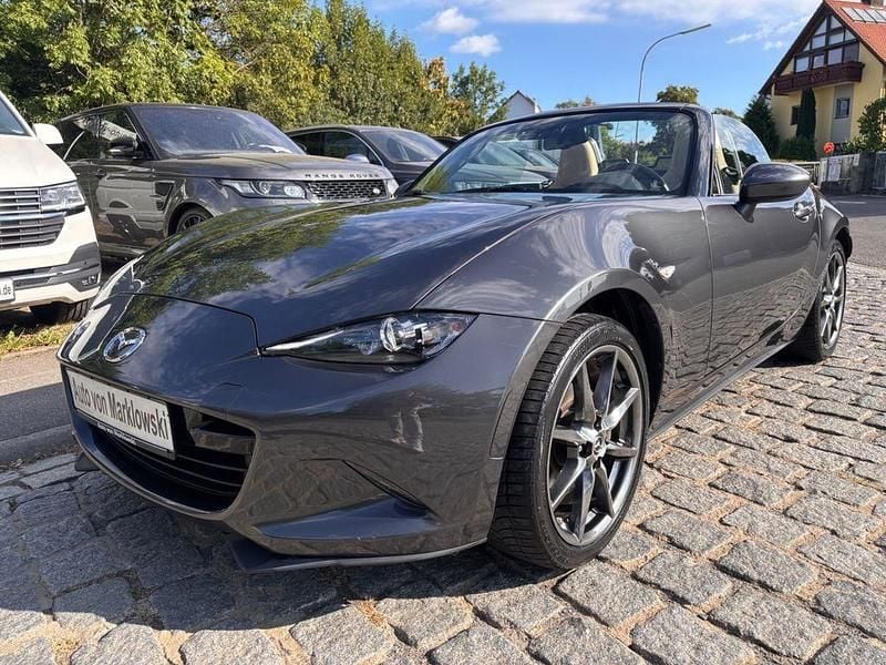 Grau Gebraucht 2018 Mazda MX5 Cabrio | 17.990 € (Fairer Preis) - Bild 1/4