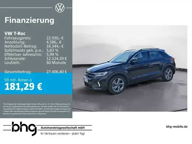 Gebraucht VW T-Roc R-line 110 PS (80 kW) 2024 SUV