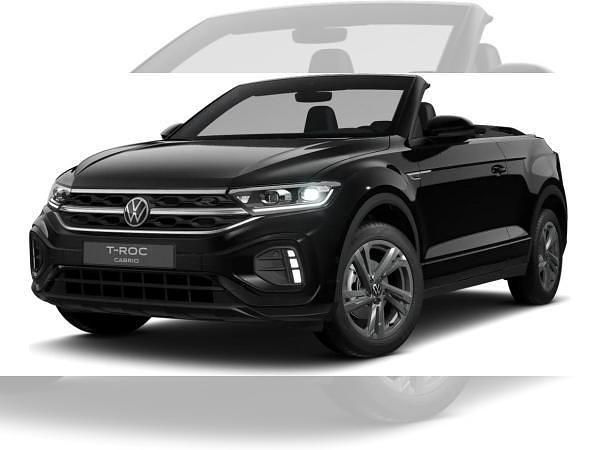 Schwarz (deep black perleffekt schwarz) Neu 2025 VW T-Roc Cabriolet R-line Cabrio | 39.070 € (Superpreis) - Bild 1/4