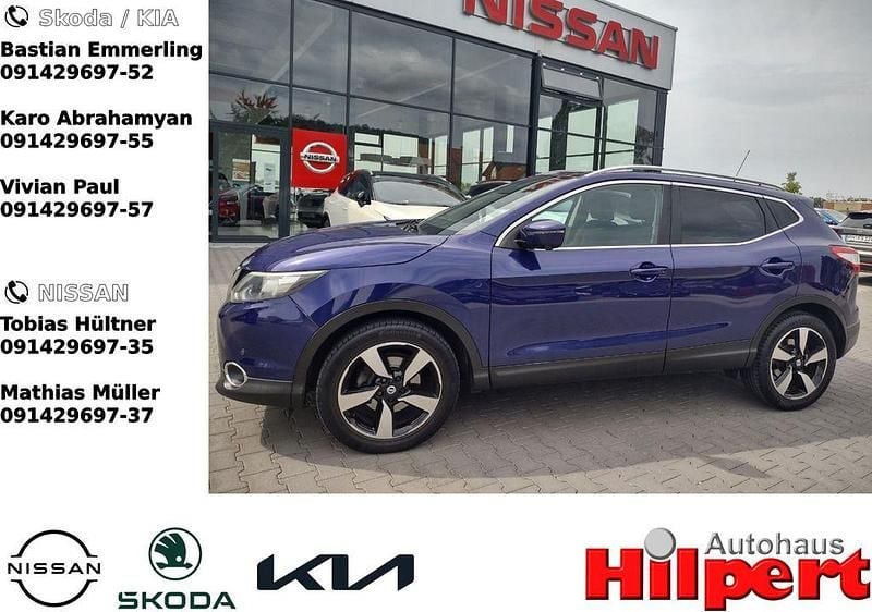 Ink blue (metallic) Gebraucht 2015 Nissan Qashqai 360º SUV | 10.890 € (Fairer Preis) - Bild 1/4