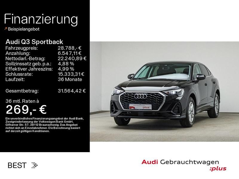 Gebraucht Audi Q3 Sportback Basis 245 PS (180 kW) 2022 Schwarz SUV