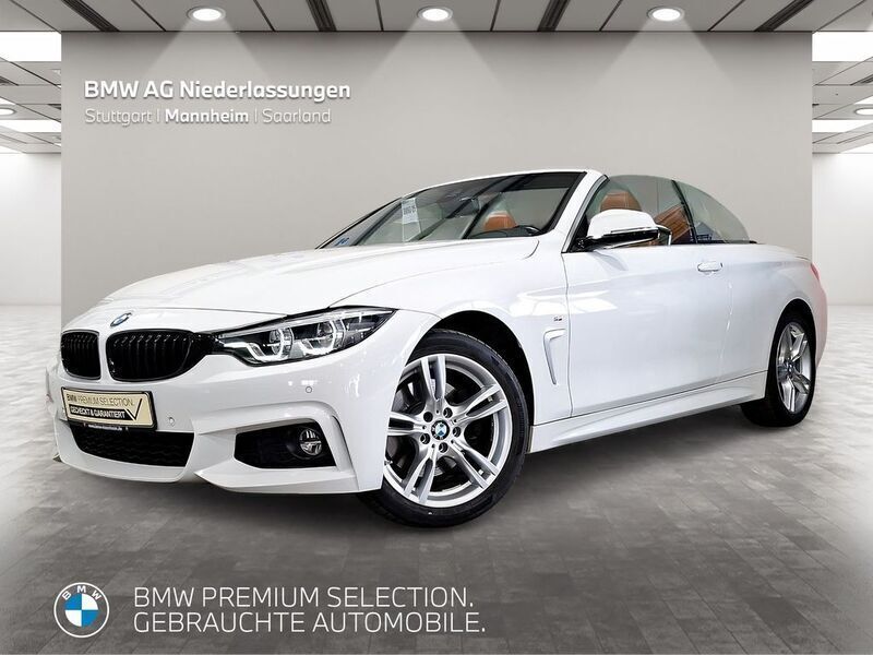 Weiß Gebraucht 2019 BMW 430 Cabriolet M Sport Cabrio | 34.850 € (Teuer) - Bild 1/4