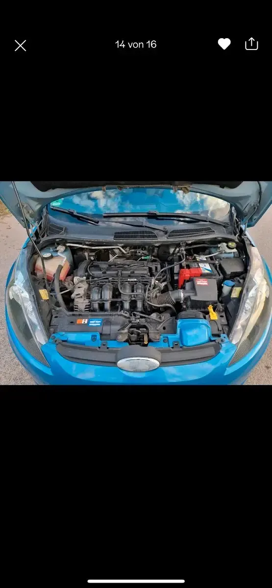 Gebraucht Ford Fiesta 60 PS (44 kW) 2009 Blau Kleinwagen