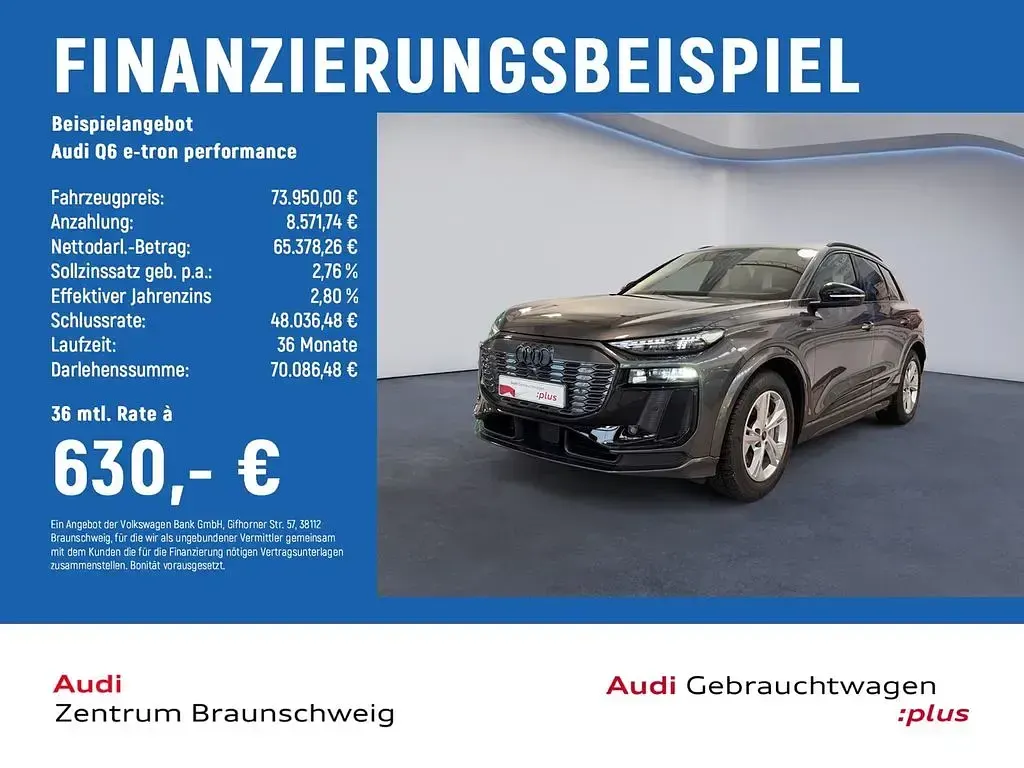 Gebraucht Audi Q6 e-tron Performance 225 kW (306 PS) 2025 Grau SUV
