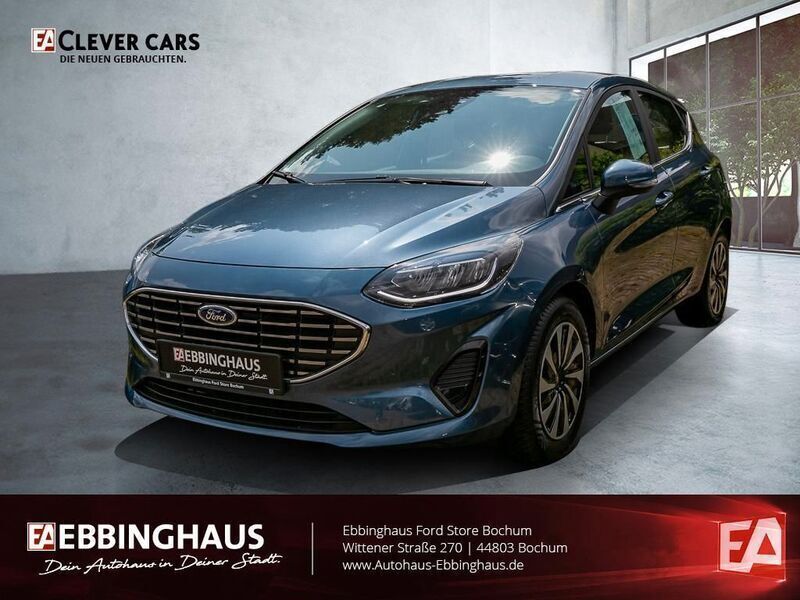 Blau Gebraucht 2023 Ford Fiesta Titanium Kleinwagen | 18.999 € (Guter Preis) - Bild 1/4
